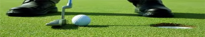 Closeup image of person putting at Green Hills Golf Course in Mt. Vernon, Illinois